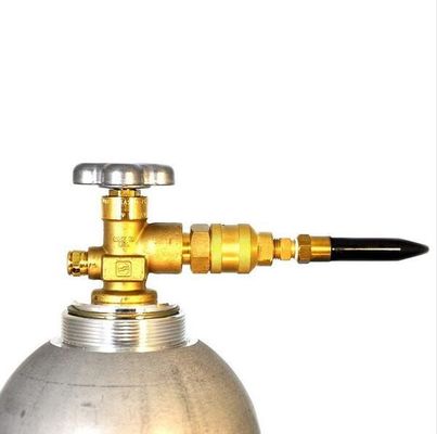 Balloonopblazer Messing Gele Heliumgasregulator met handmatige cilindermeter