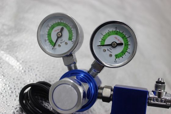 W21.8 G5/8 Draad Aquariums co2 regulator met magnetoventil 3500PSI uitgang Druk