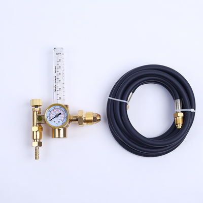 CGA320 en CGA580 Dubbele CO2-stroommeter Lasgasregulator met schroefdraadgasreducer