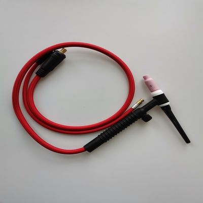 WP-26V-R 35-70 EU Plug TIG Torch kit Luchtgekoelde laspistool met gasklep 200A Zwart Rood