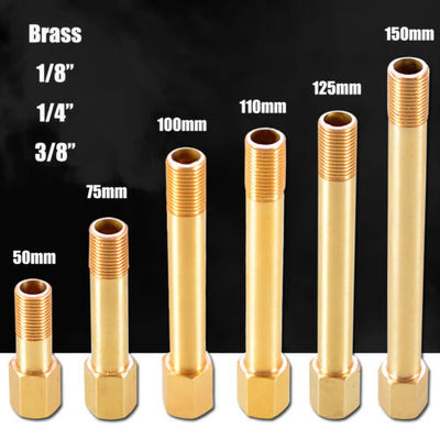 LPG-slang Messing draad verlengstaaf connector buis Fitting 1/8" 1/4" 3/8" Vrouwelijk hoofd