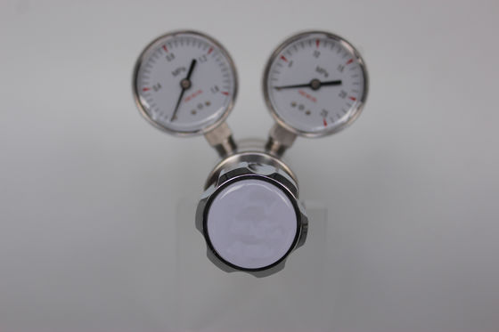 Laboratoriale zuurstofregelaar van roestvrij staal met dubbele fase W21.8 G5/8