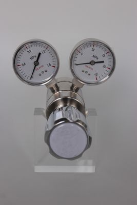 Laboratoriale zuurstofregelaar van roestvrij staal met dubbele fase W21.8 G5/8