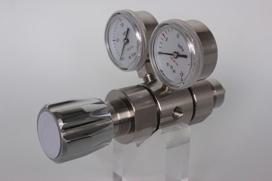 Laboratoriale zuurstofregelaar van roestvrij staal met dubbele fase W21.8 G5/8