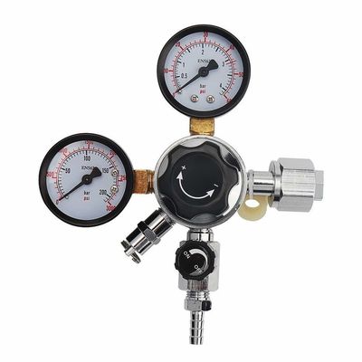Hoogdruk CGA580 Inlaat- en 1/4' Flare M-uitlaatverbindinggaszuurstofregulator voor NO2