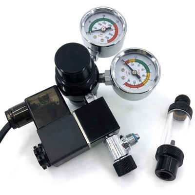 CO2-regulator voor vissentank met controleventil met tweeledig beeldscherm CGA320 draadsolenoïde 110V