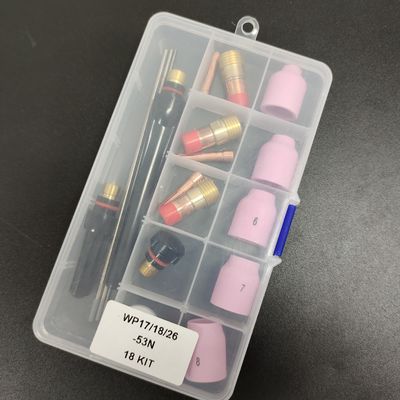 OBM Aluminium Nozzle Collet Body Elektrode Isolator TIG Las Torch Consumables Kit voor WP-17/18/26