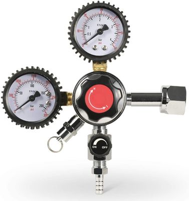 Draadgrootte W21.8 G5/8 Dual Gauge CO2 Draft Beer Regulator voor biervat en CO2 tank