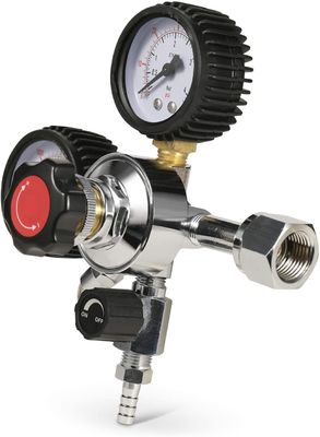 Draadgrootte W21.8 G5/8 Dual Gauge CO2 Draft Beer Regulator voor biervat en CO2 tank