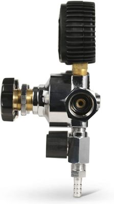 Op maat gemaakte uitlaatnoot schroef bier keg CO2 regulator met veiligheid drukverlagend klep