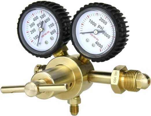 Op maat gemaakte ondersteuning ODM stikstofregulator met CGA580 inlaatconnector en prestaties