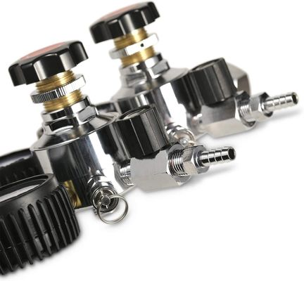 Home Brouwsel Bier Co2 Upper Dual Gauge Regulator met drukverlagend veiligheidsventiel