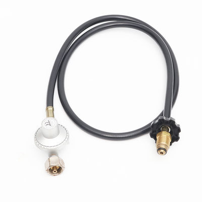 Industrieel rubbergaspropaan lassen slang met koperen adapter en industriële regulator