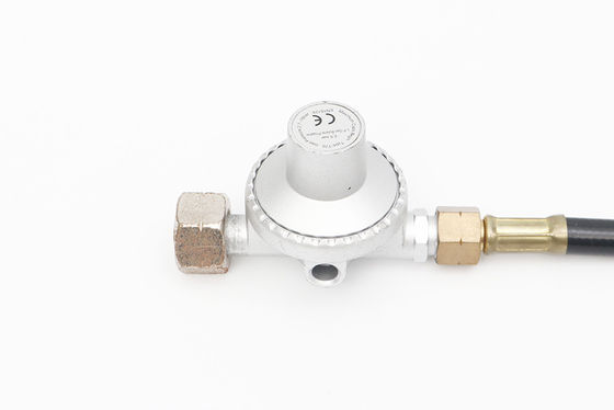 Industrieel rubbergaspropaan lassen slang met koperen adapter en industriële regulator