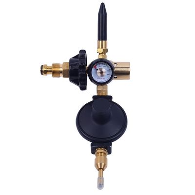 Koperen Helium Ballon Inflator Filler Valve Regulator met meter en automatische uitschakeling