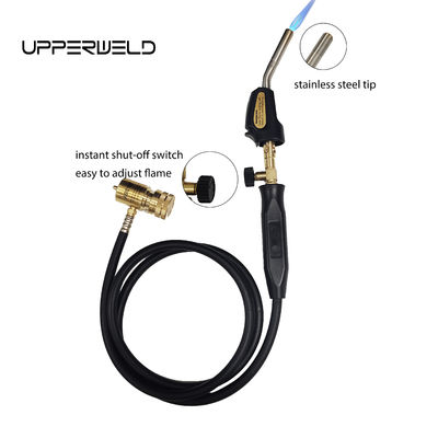 Branding MAPP Torch Propane Turbo Heating Torch voor koeling HVAC Zwarte afwerking