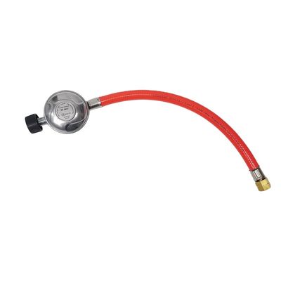 Duitsland 8 mm LPG slang met 7/16''-28' UNEF 30mbar uitlaatdruk en rode kleur