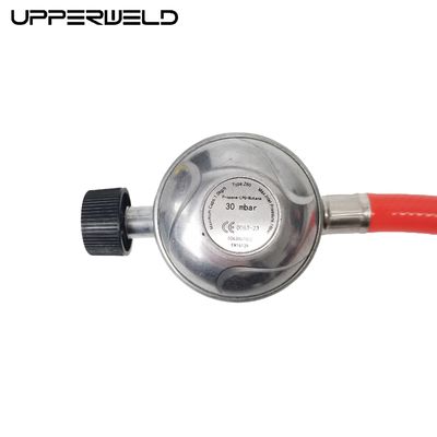 Duitsland 8 mm LPG slang met 7/16''-28' UNEF 30mbar uitlaatdruk en rode kleur