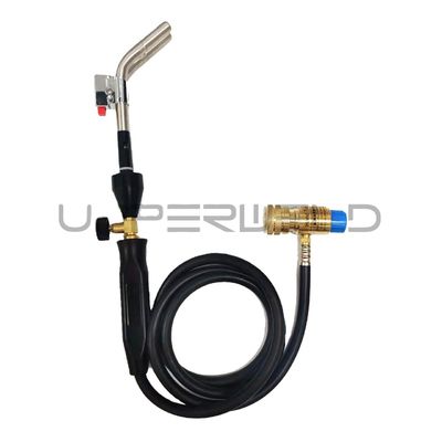 Op maat gemaakte ondersteuning Push Button Ignition Mapp Gas Propane Brazing Torch met twee brander OEM