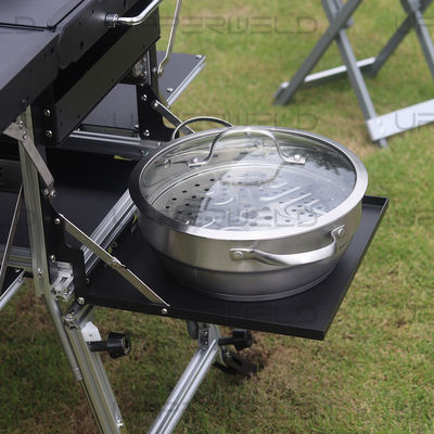 Multifunktioneel aluminium kamptafel voor gemakkelijk koken en barbecue in de buitenlucht