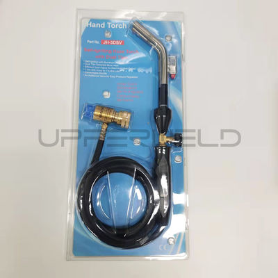 Op maat gemaakte ondersteuning Push Button Ignition Mapp Gas Propane Brazing Torch met twee brander OEM