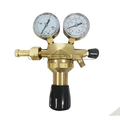 Messing G3/4 Inlaatverbindingsdraad stikstofgasregulator voor zuurstof stikstof en CO2
