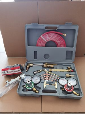 Verweldingssets Oxygen Acetyleengasregulator met tweeling slang en snijbuis