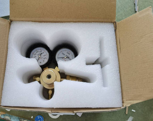 0-800 PSI Druk CGA580 Inlaat stikstofregelaar voor HVAC-suivering gemaakt van massief messing