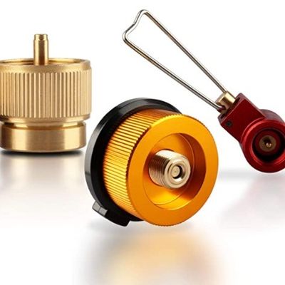 Outdoor propaan kleine tank Input Adapter voor geel BBQ camping oven branders conversie