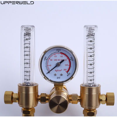 Op maat gemaakte OBM-ondersteuning Dual Stage Argon CO2 Flowmeter Gasdrukregelaar voor Tig Mig Lasser