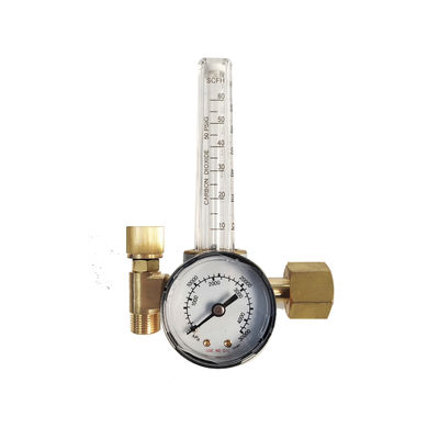 Mini-CO2/Argon-stroommeter industriële gasregulator met gele messingconstructie