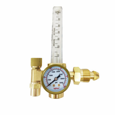 Mini-CO2/Argon-stroommeter industriële gasregulator met gele messingconstructie