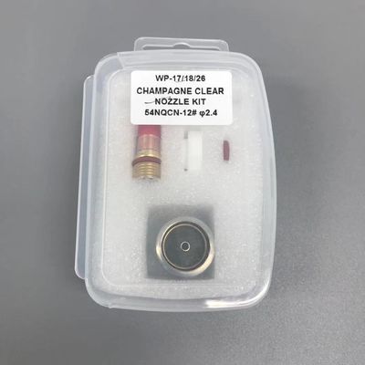 WP-17/18/26 Champagne TIG Laslampen Accessoires 1,6 mm/2,4 mm/3,2 mm Doorzichtige mondstuk