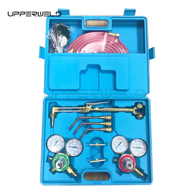 Gevormde Messing Body Draagbare Oxy Brazing Welder Tool Set met twee slang regulator meters