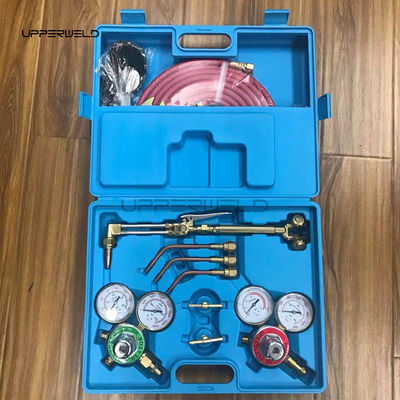 Gevormde Messing Body Draagbare Oxy Brazing Welder Tool Set met twee slang regulator meters