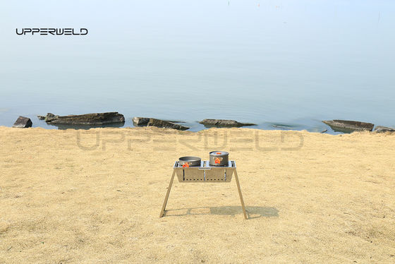 Schoon Afwerking Draagbare BBQ Outdoor Grill Opvouwbaar Roestvrij Staal Rookloos Grillen