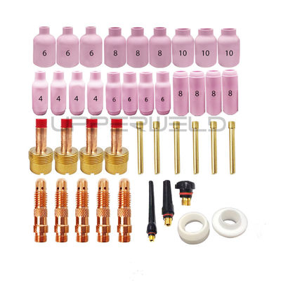 31PCS TIG Lastocht Stubby Gas Lens Keramische Cup Kit voor WP-17/18/26 Grote maat