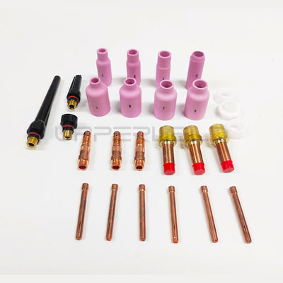Langdurige collets Lichaam Aluminium spuitstuk Stubby Gas Lens Kit voor TIG WP 17/18/26