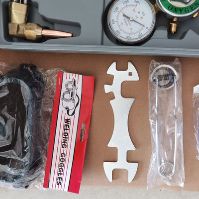 Gas lassen en snijden fakkel kit zuurstof acetyleen brazing set met draagtas ideaal