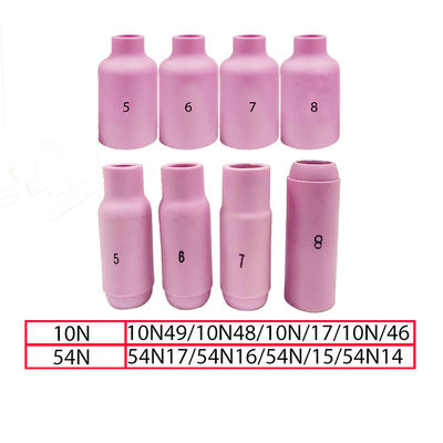 Langdurige collets Lichaam Aluminium spuitstuk Stubby Gas Lens Kit voor TIG WP 17/18/26