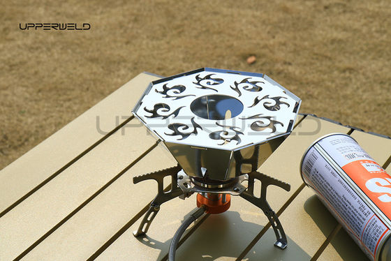Compacte outdoor BBQ Spinnestoof met gasstoofadapter Maximale brandtijd 1 uur