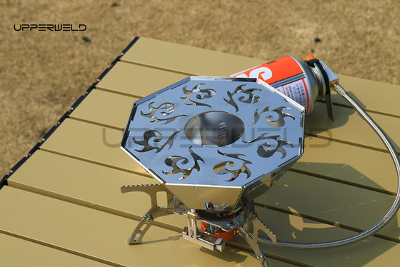 Compacte outdoor BBQ Spinnestoof met gasstoofadapter Maximale brandtijd 1 uur
