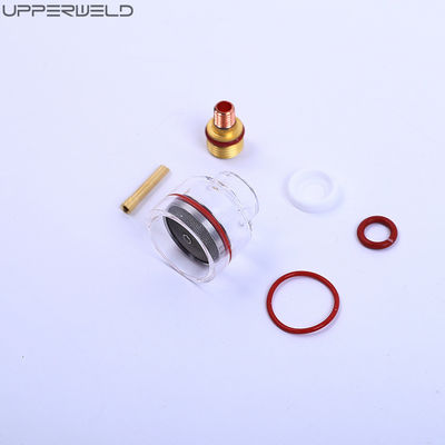 Stubby Gas Lens 10 Pyre Glass Cup Clear Nozzle Kit voor WP-17/18/26 Tig Las Torch