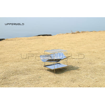Houtbrandstof buitenshuis Ultra-lichte vouwgrill Schoon afwerking voor draagbare barbecue