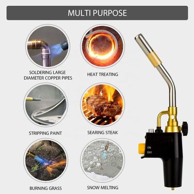 OBM-ondersteuning CGA600 Soldeer- en braasdraad Trigger-Start Torch Head Propane Mapp Torch 1300°C
