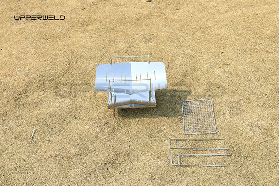 Houtbrandstof buitenshuis Ultra-lichte vouwgrill Schoon afwerking voor draagbare barbecue