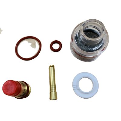 WP-9/20/25 Series Upper TIG Welding Torch Gas Lens 10 Glass Pyre Cup Kit voor grote kit