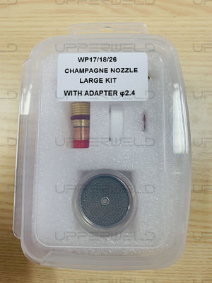 WP-9/20/25 Series Upper TIG Welding Torch Gas Lens 10 Glass Pyre Cup Kit voor grote kit