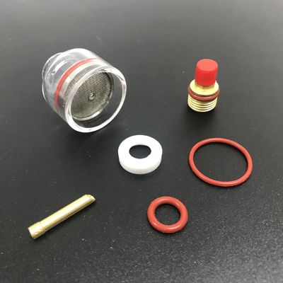 WP9/20 2.4mm TIG Las Torch Stubby Gas Lens Glass Kit voor Wp17/18/26 Tig Torch 2kg