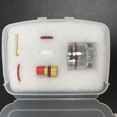 WP9/20 2.4mm TIG Las Torch Stubby Gas Lens Glass Kit voor Wp17/18/26 Tig Torch 2kg
